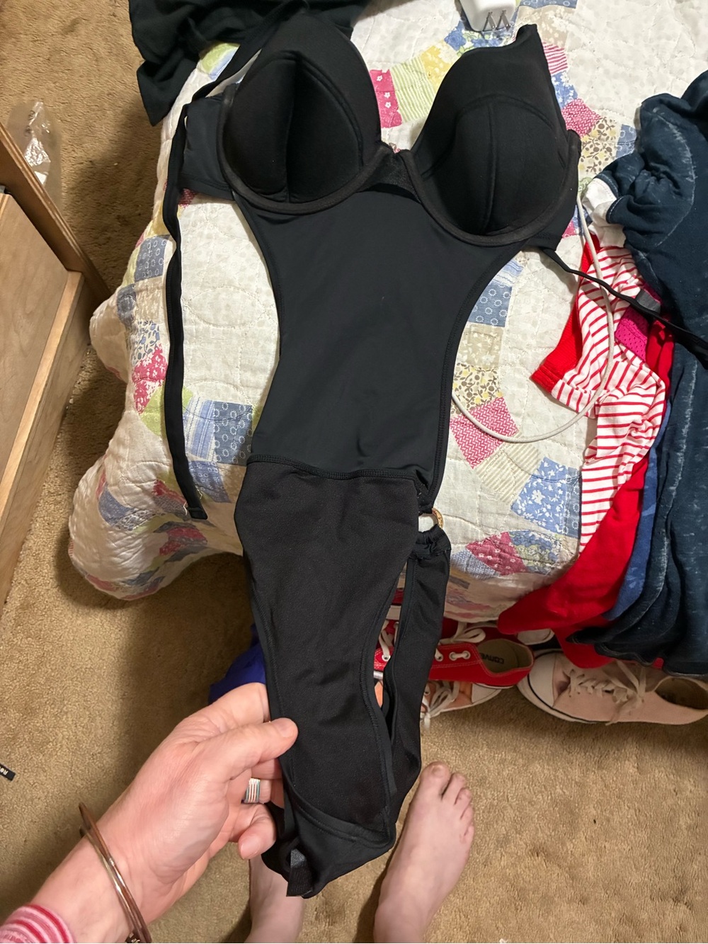 Bali Black Seamless Underwire Bra